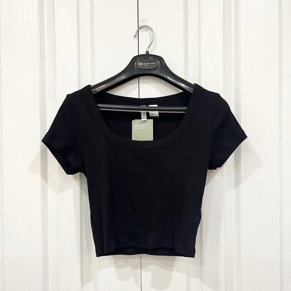 H&M DIVIDED | Black Women's Crop Top | black | M